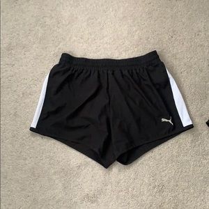 Puma black athletic shorts